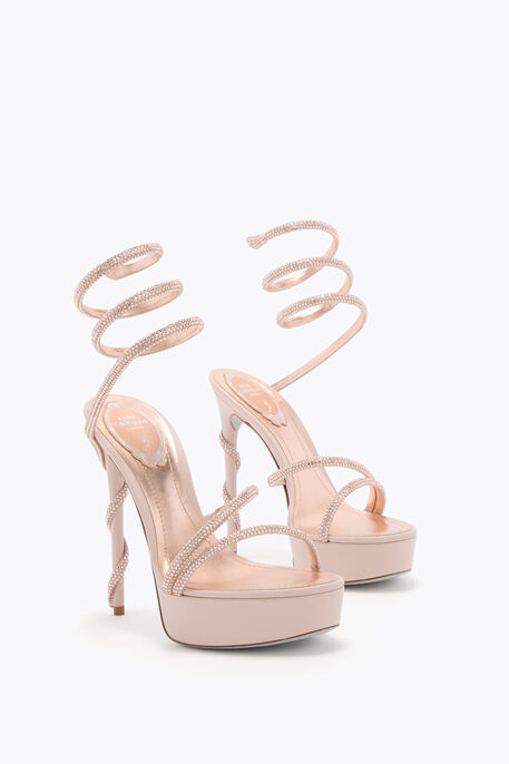 MARGOT BLUSH PINK PLATFORM SANDAL 130