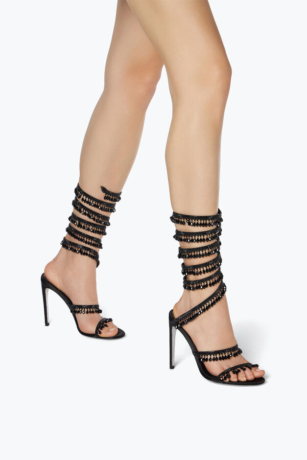 SUPER CHANDELIER BLACK SANDAL 105