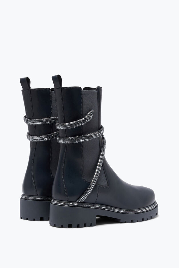 Cleo Grey Bootie With Silver Crystals 25