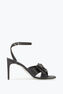 Sara Black Matte Sandal With Bow 80