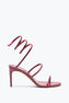 CLEO BURGUNDY AYERS LEATHER SANDAL 80