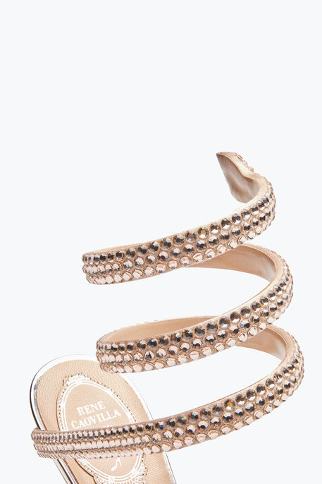 Cleo Powder Pink Pump With Crystals 105