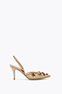 FLORA GOLD SLINGBACK 80
