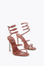 CLEO RUST SATIN/RED FLAME STRASS SANDAL