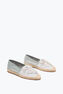 EDEN IVORY AYERS LEATHER ESPADRILLES WITH CRYSTALS 10