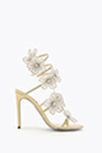 PEACH FLOWER LEMON YELLOW SANDAL 105