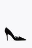 ONDA PUMP BLACK VELVET/CRYSTAL STRASS PUMP