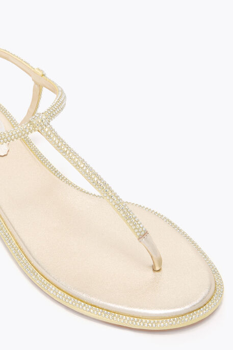 DIANA LEMON YELLOW SANDAL WITH CRYSTALS 10
