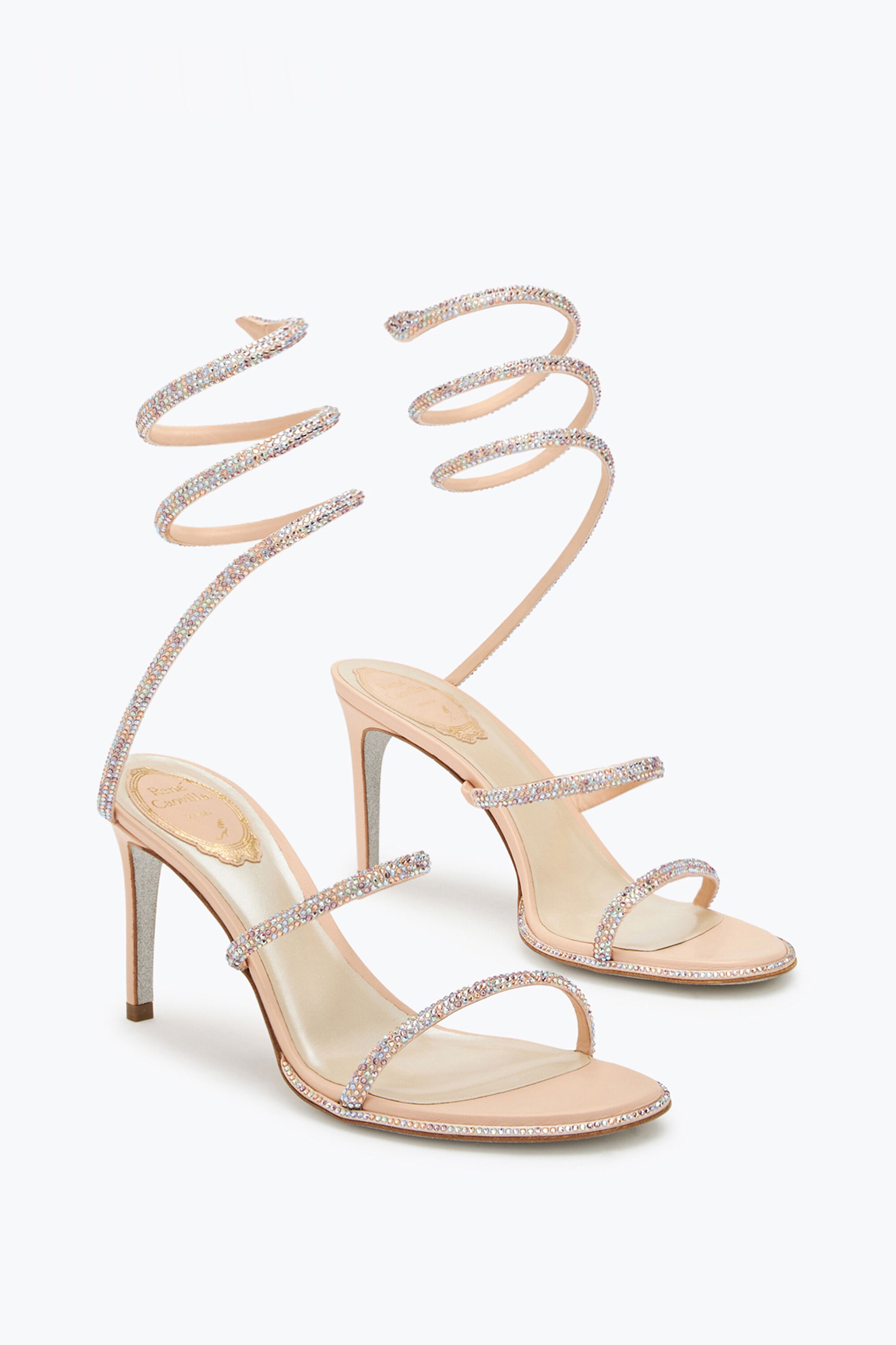 Jeweled Cleo Pink Sandal 80 | Rene Caovilla®