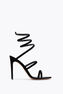 CLEO BLACK VELVET SANDAL