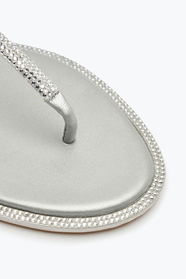 DIANA CRYSTAL GRAY SANDAL 10