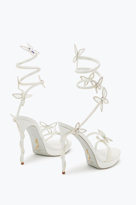 Margot Crystal White Platform Sandal 120 Margot Crystal White Platform Sandal 120