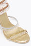 CHANDELIER GOLD SATIN/ROSE GOLD-MULTI STRASS SANDAL