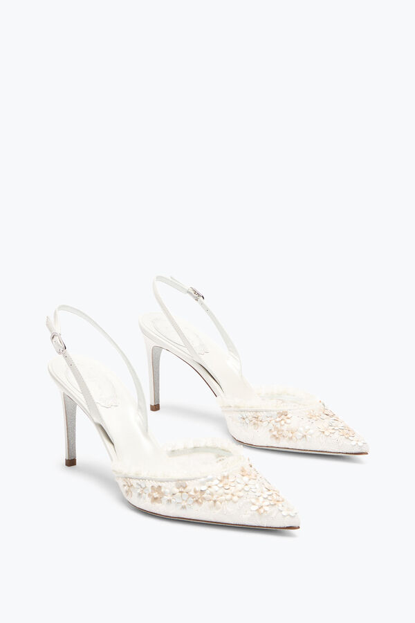 BLOOM WHITE SLINGBACK 80