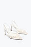 BLOOM WHITE SLINGBACK 80