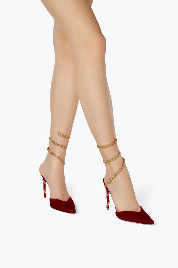 Margot Red And Gold Pump 105