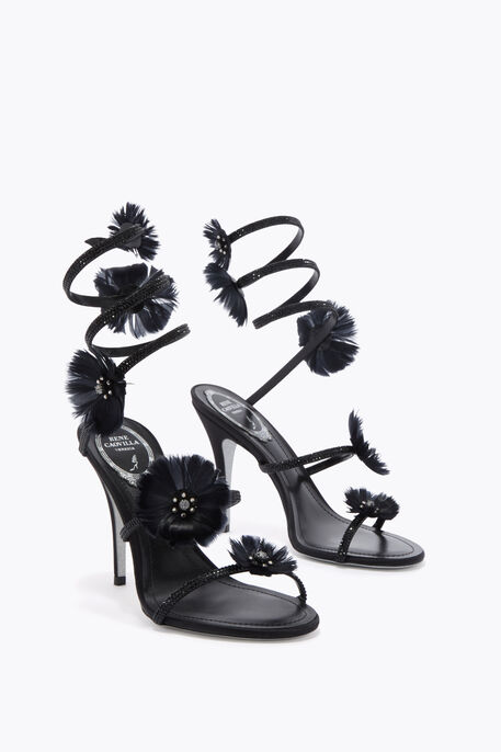 JOLENE BLACK SANDAL 100