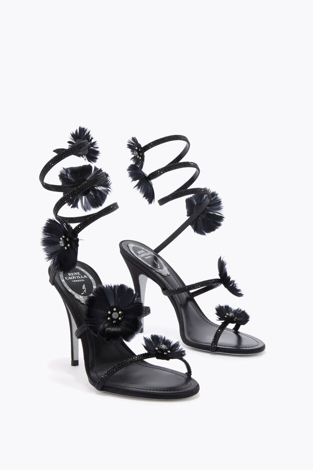 JOLENE BLACK SANDAL 100