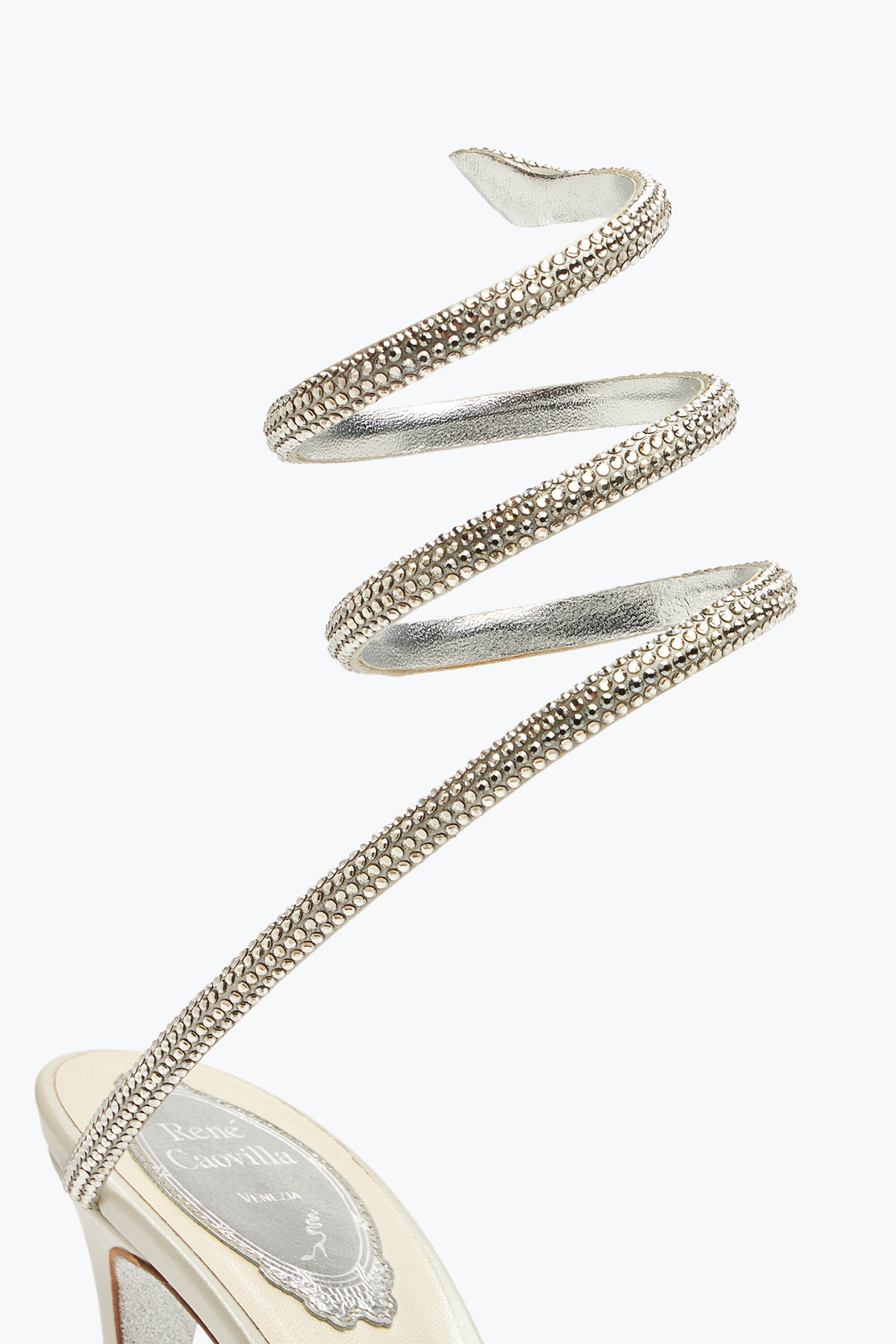 Jeweled Evening Satin Sandals Cleo | Rene Caovilla®