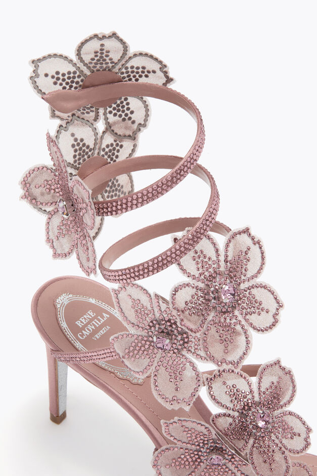 PEACH FLOWER BLUSH PINK SANDAL 80 PEACH FLOWER BLUSH PINK SANDAL 80