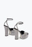 HELSA BLACK PLATFORM SANDAL WITH CRYSTALS 140