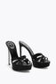 Dania Black Platform Slider Sandal 130