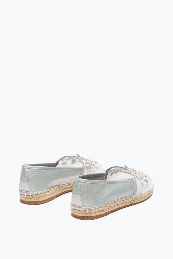 EDEN IVORY AYERS LEATHER ESPADRILLES WITH CRYSTALS 10