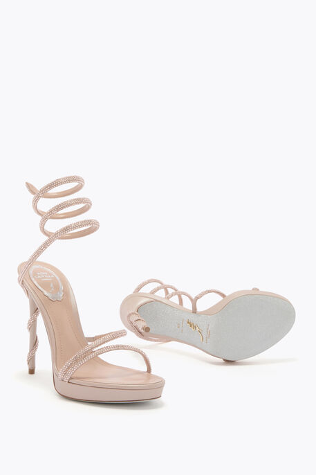 MARGOT NUDE PLATFORM SANDAL 120