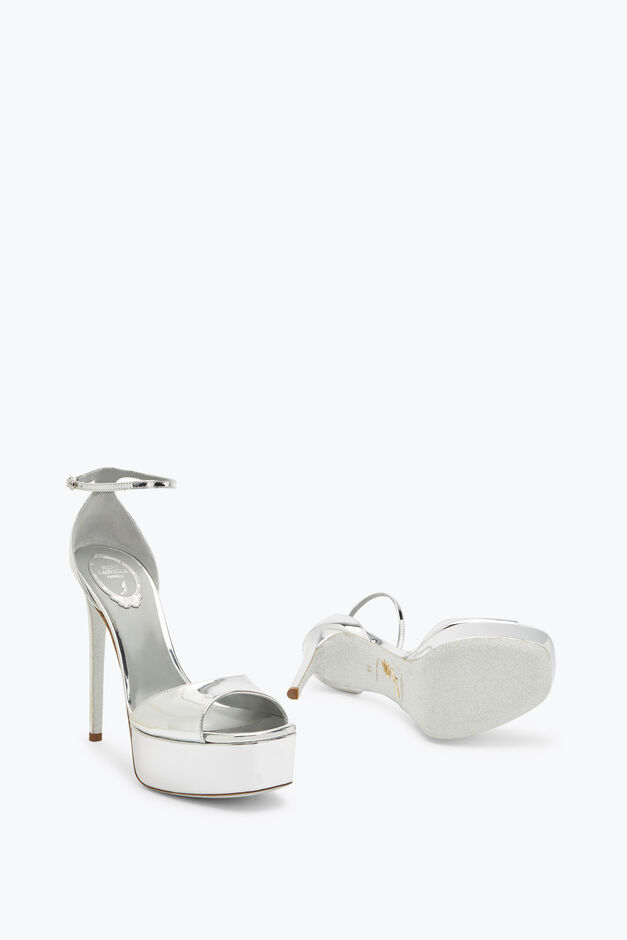Anastasia Silver Sandal 130
