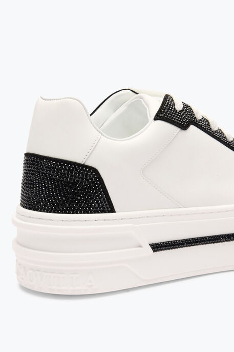 XTRA WHITE-BLACK SNEAKER WITH CRYSTALS 50 XTRA WHITE-BLACK SNEAKER WITH CRYSTALS 50