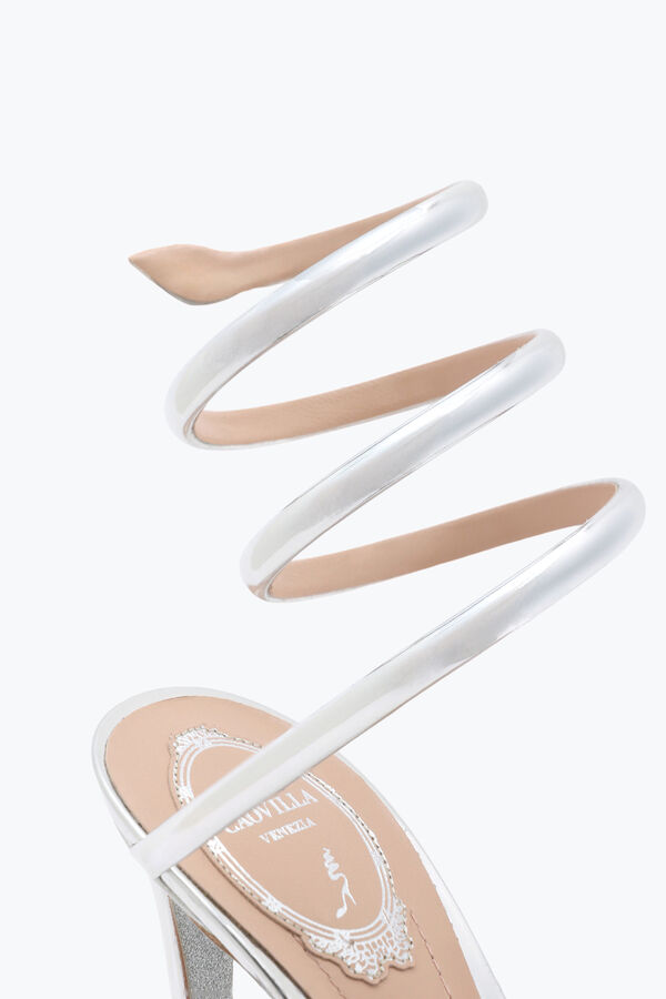 Cleo Metallic Silver Sandal 105