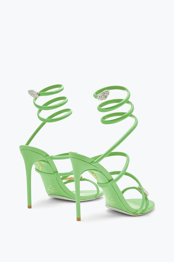 Serpente Mint Green Sandal With Crystals 105