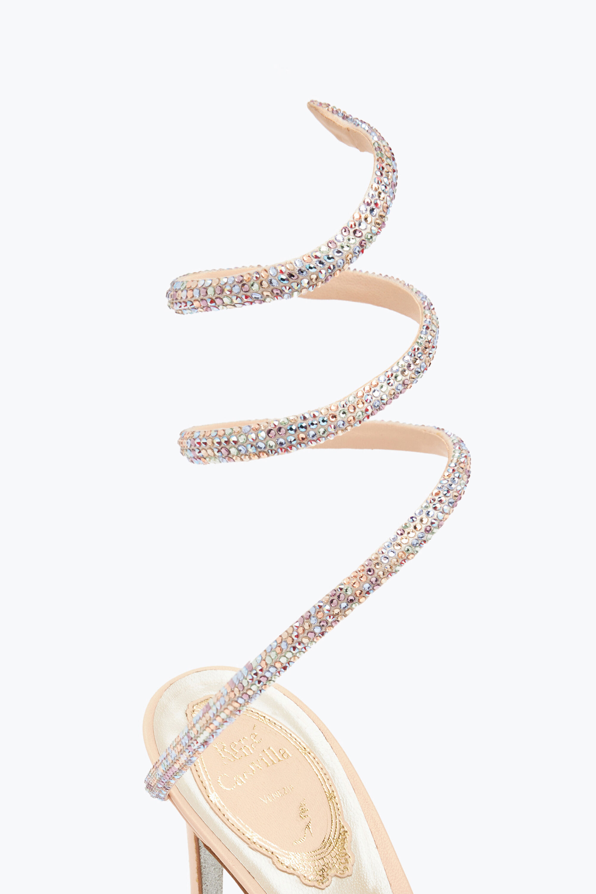 Jeweled Cleo Pink Sandal 80 | Rene Caovilla®