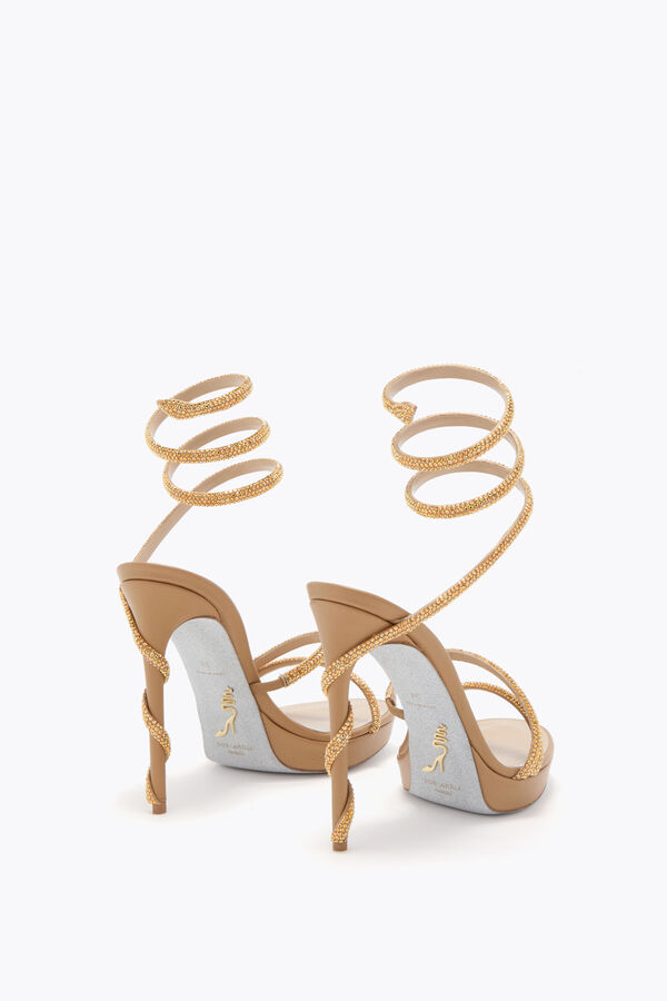 MARGOT HONEY PLATFORM SANDAL 120