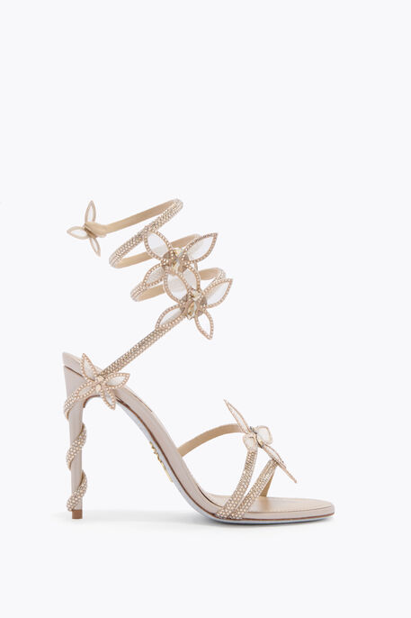 MARGOT CHAMPAGNE SANDAL WITH BUTTERFLIES 105