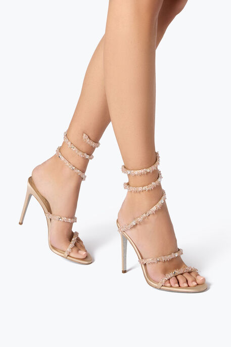 Cinderella Nude Sandal With Serpent 105