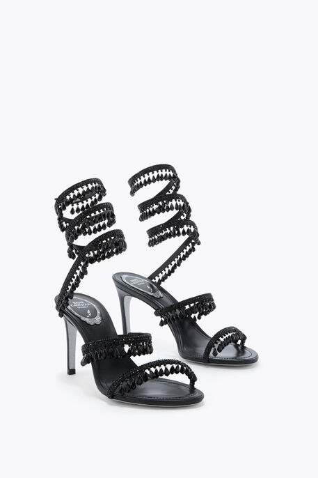 CHANDELIER BLACK SANDAL 80