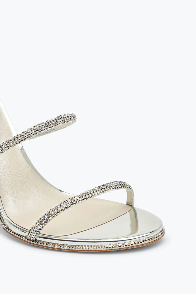 Cleo Crystal Silver Sandal 105 Cleo Crystal Silver Sandal 105