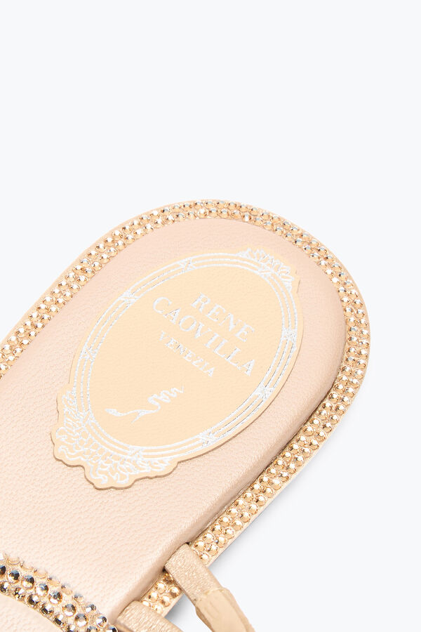 BRAID NUDE FLAT SANDAL 10
