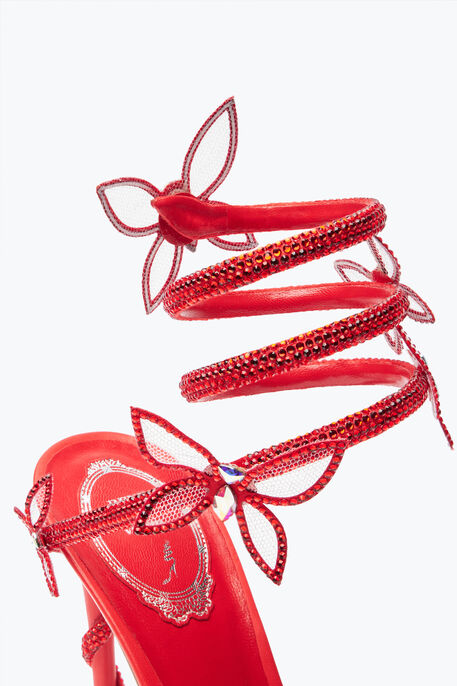Margot Red Butterfly Sandal 105 Margot Red Butterfly Sandal 105