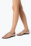 DIANA BLACK SANDAL WITH CRYSTAL BAGUETTE