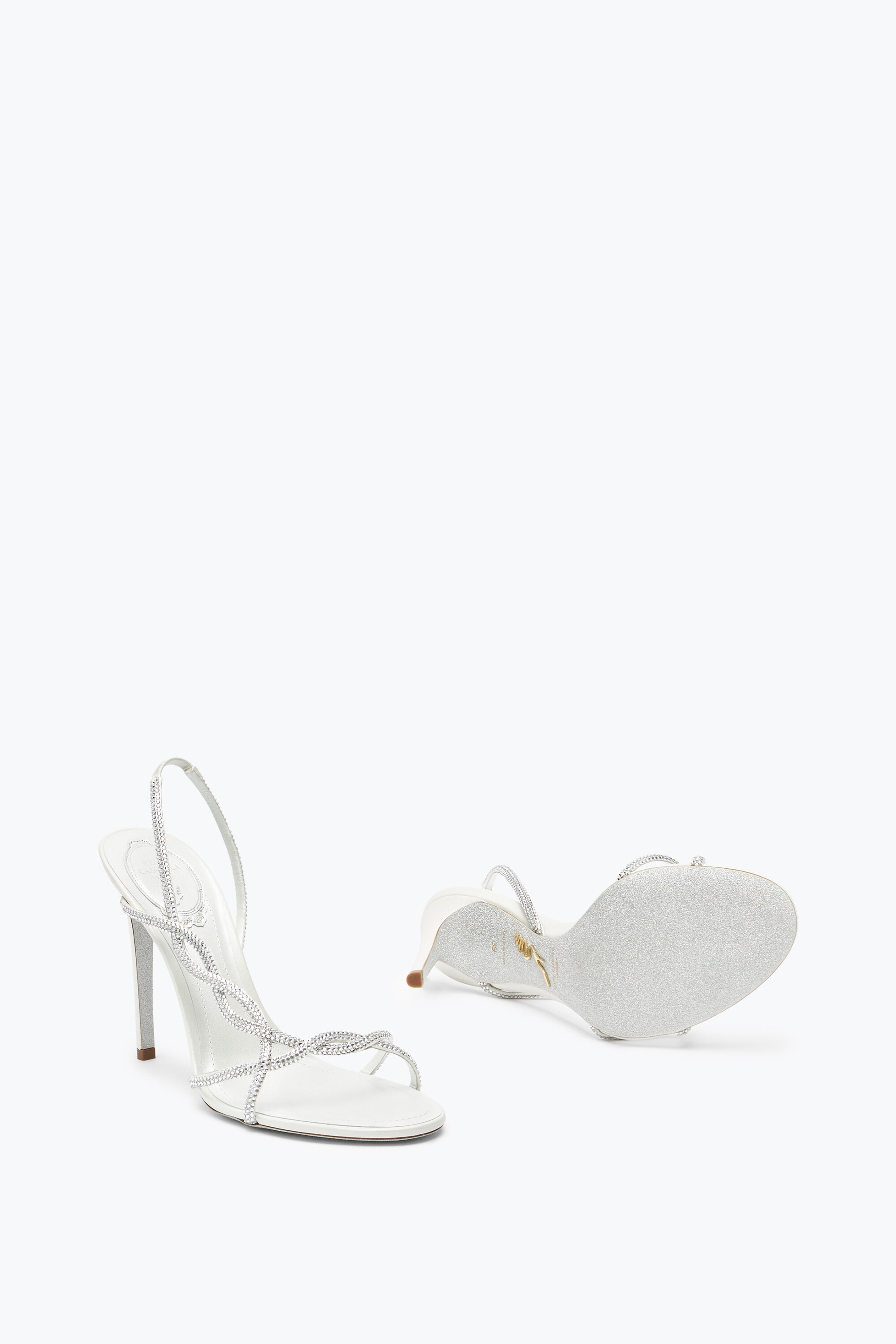 【関税込み】RENE CAOVILLA BRAID' SANDALS Jeweled BRAID BLACK FLAT SANDAL 10 | Rene Caovilla®
