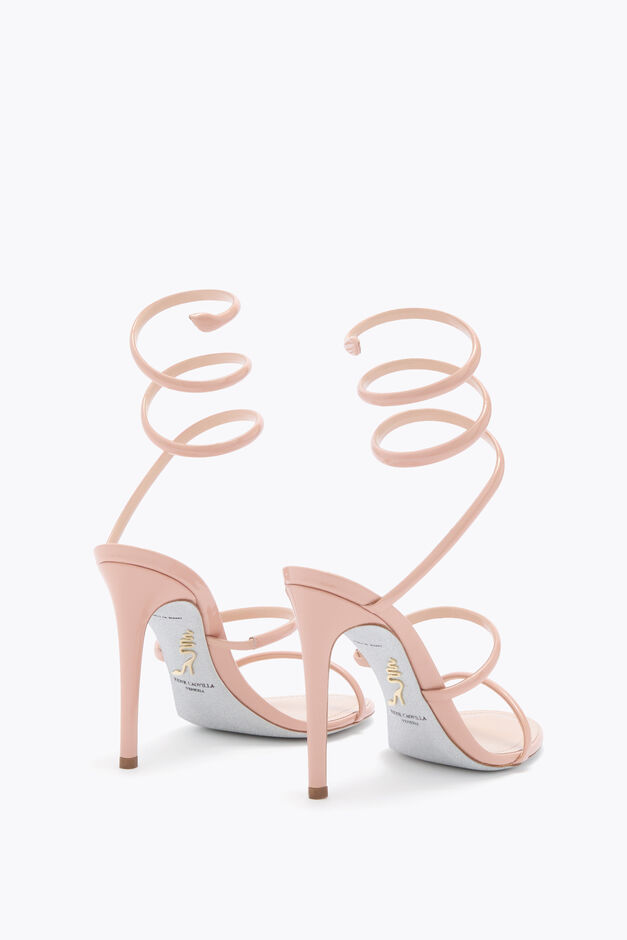 CLEO NUDE PATENT LEATHER SANDAL 105