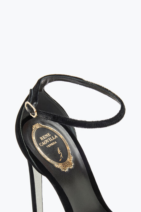 Anastasia Black And Gold Sandal 130