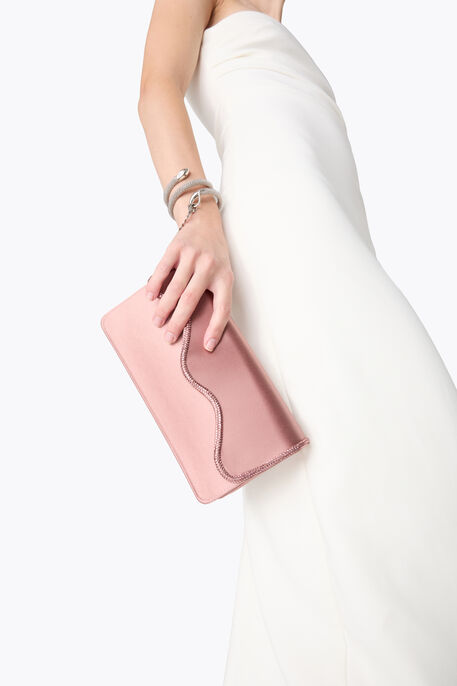 ONDA POWDER PINK CLUTCH