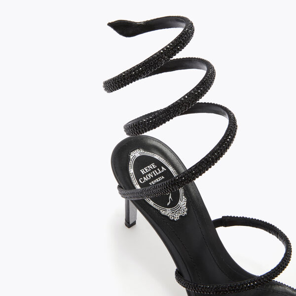 CLEO BLACK SANDAL 80