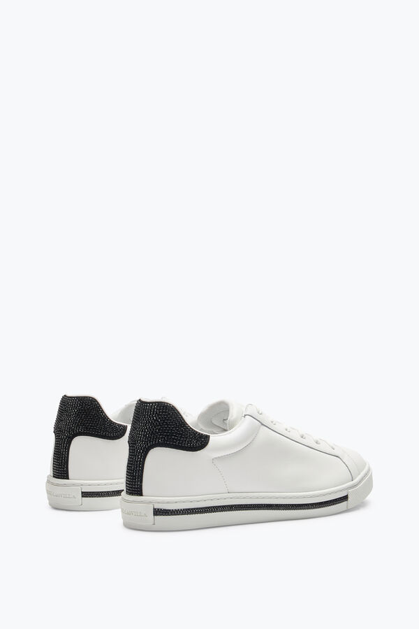 Xtra White-Black Sneaker With Crystals 15