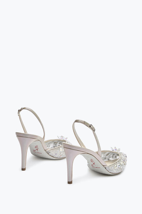 Silver Slingbacks Cinderella 75