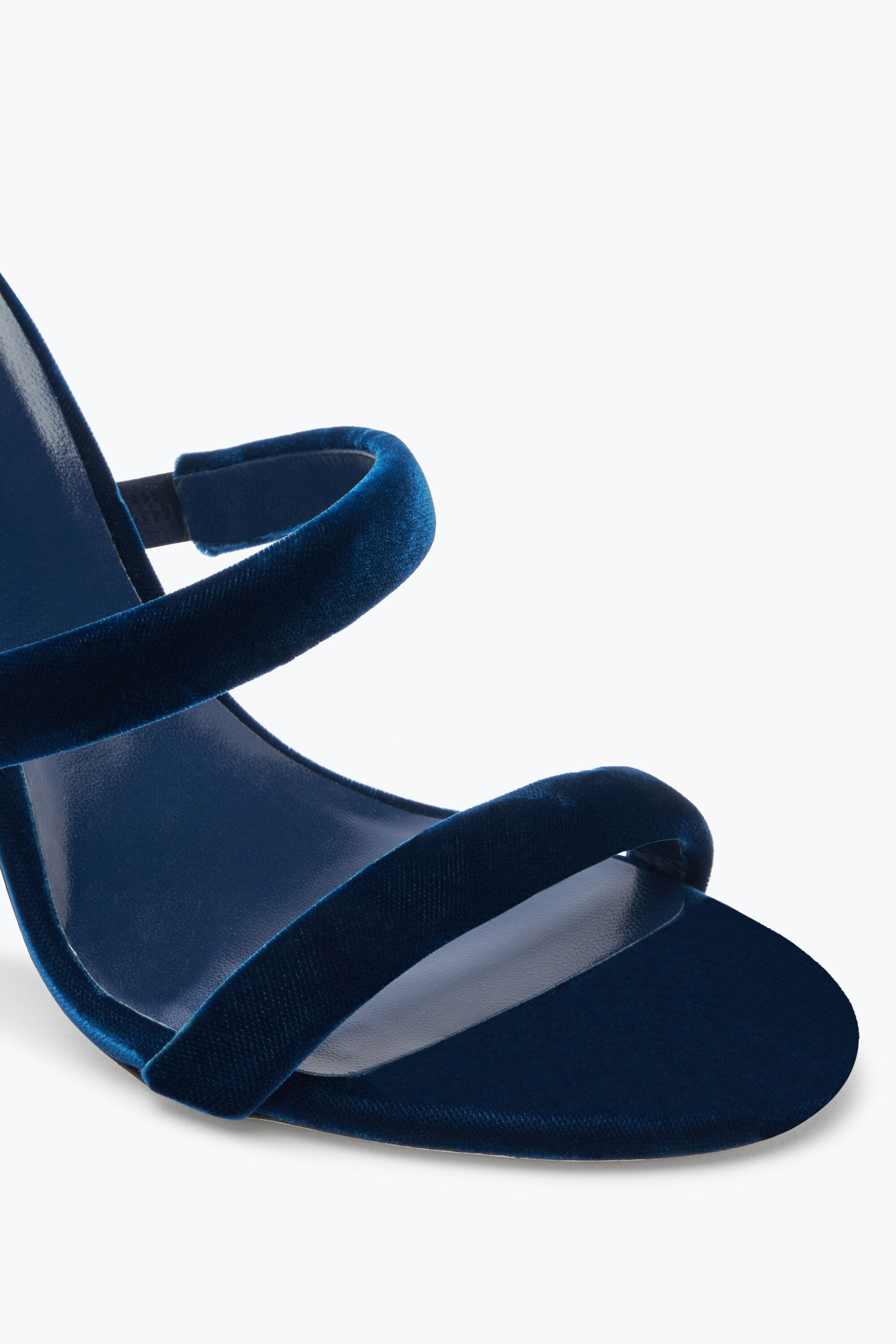 Jeweled Cleo Navy Velvet Sandal 105 | Rene Caovilla®