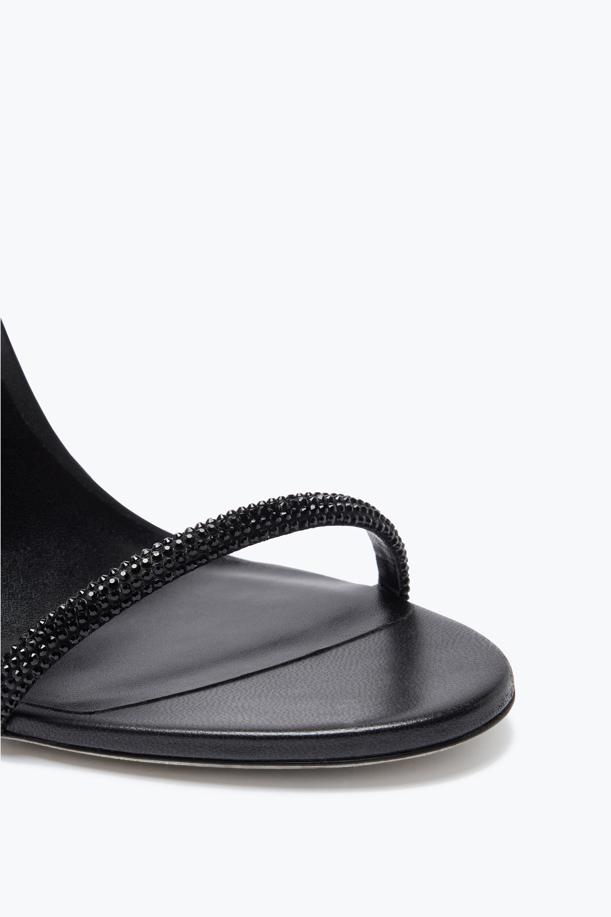 Jeweled Ellabrita Crystal Black Sandal 105 | Rene Caovilla®